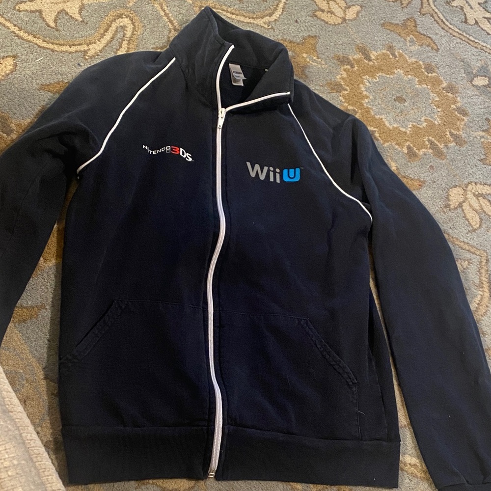 American Apparel Navy Blue Jacket with White Accents